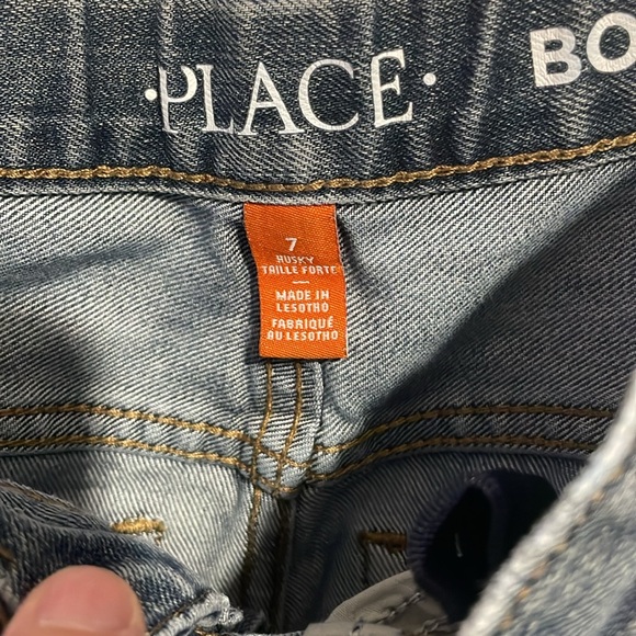 Lot of 2 pairs Children’s Place Boys boot cut adjustable waist jeans ***size 7 - Picture 5 of 6